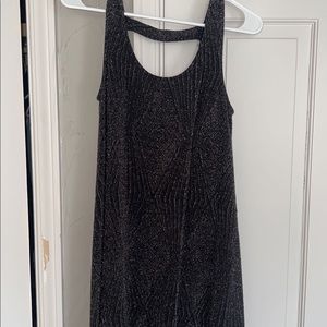 Impeccable Pig Black Sparkly Mini Dress